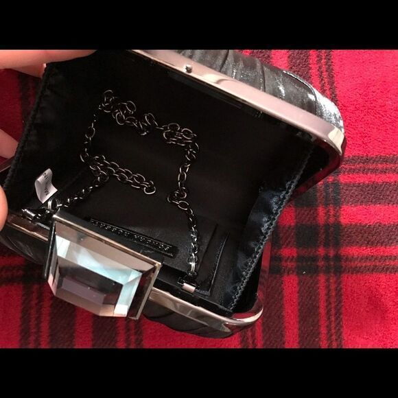 Sandra Roberts black classic clutch - Picture 6 of 8